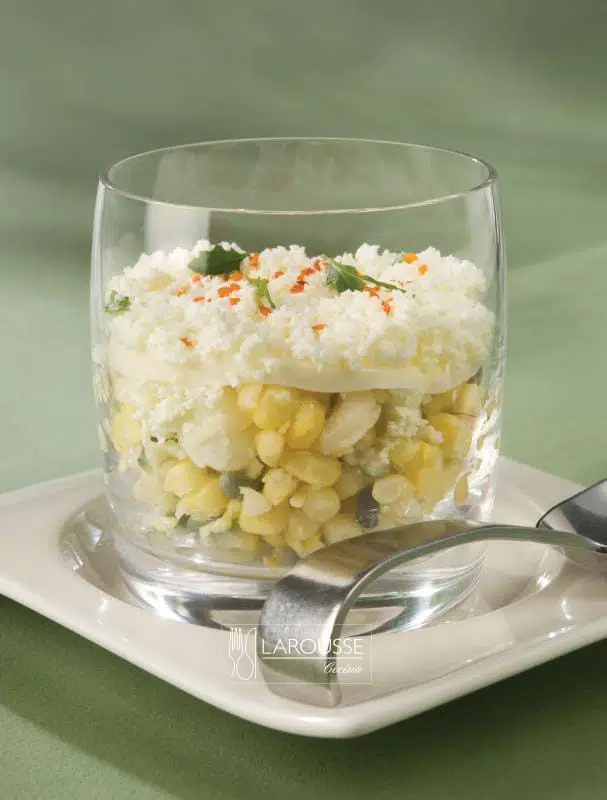 Esquites con gelatina de mayonesa ⋆ Larousse Cocina