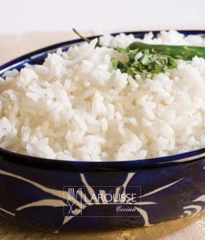 Foto: Plato, arroz blanco. (Vivian Bibliowicz).