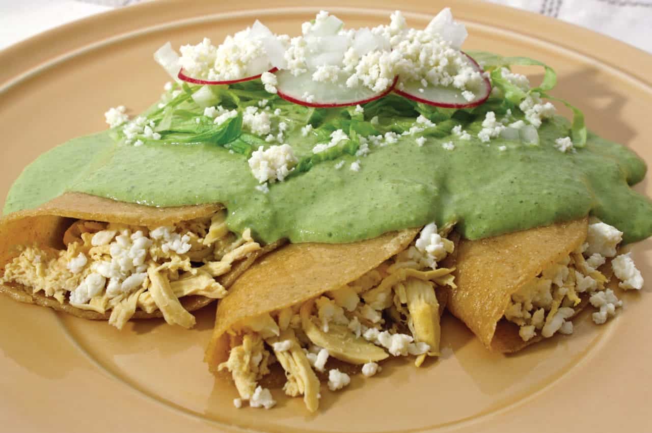 Enchiladas estilo Pachuca