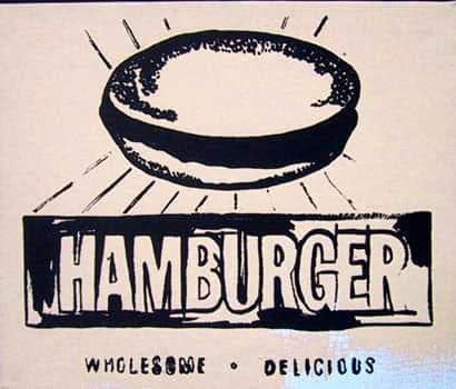 Hamburguer (beige), Andy Warhol, 1986.