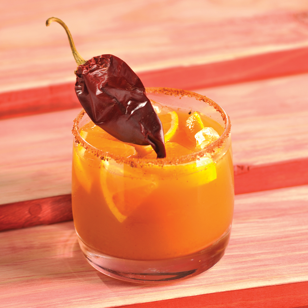Coctel siete chiles con tequila
