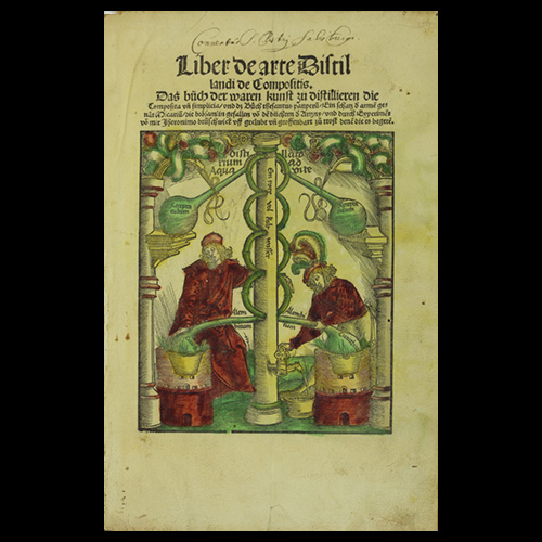 El Liber de arte Distillandi de Compositis, de Hieronymus Brunschwig fue el primer tratado occidental sobre el arte de destilación para fines medicinales.